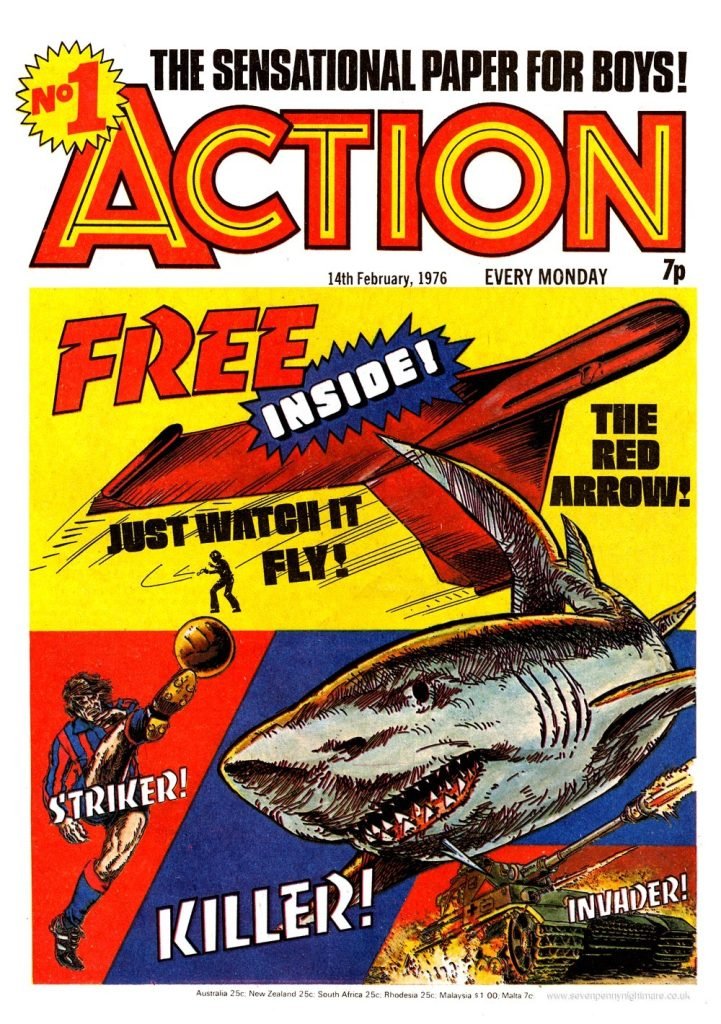 Cover of Action No. 1, 14th February 1976