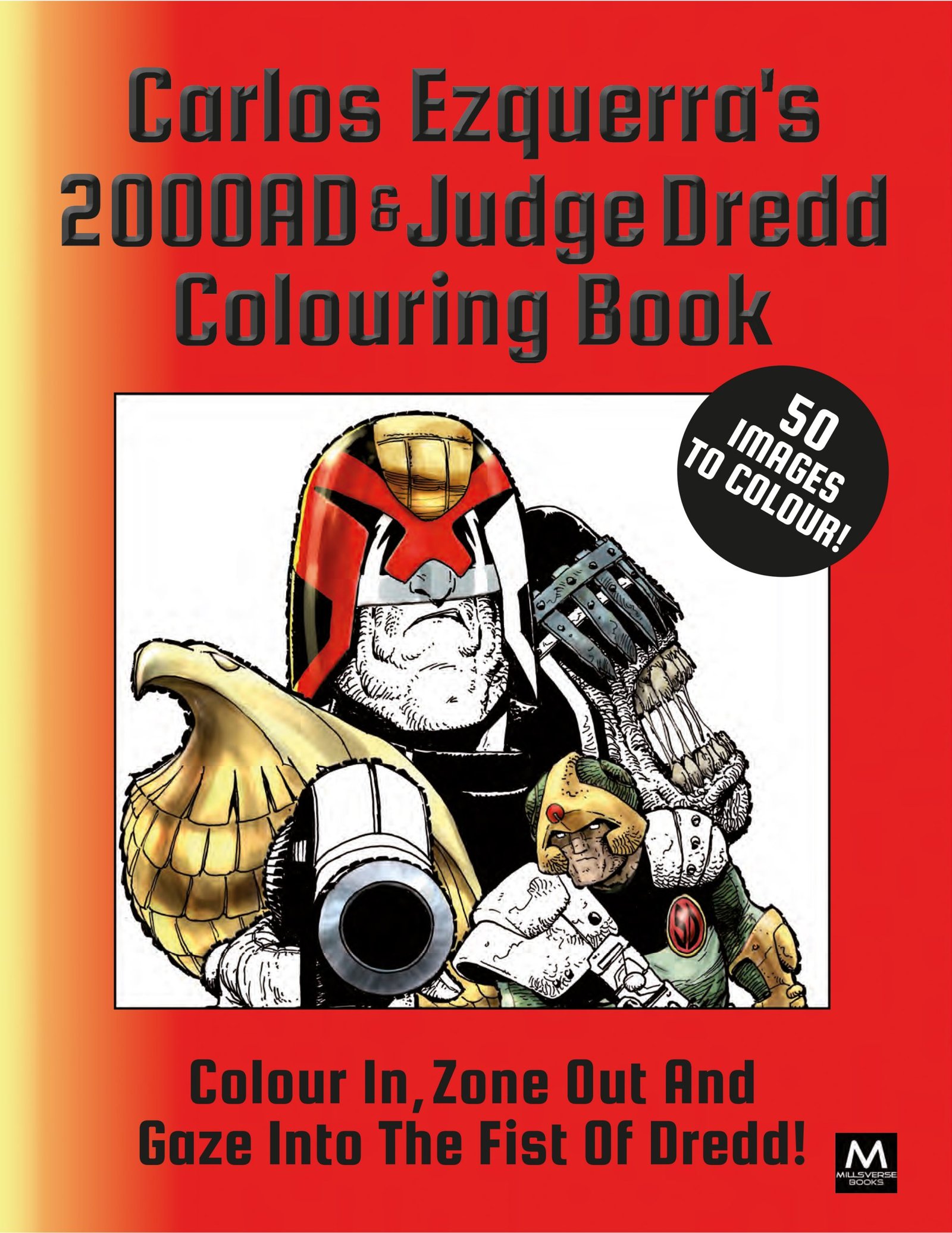 The Carlos Ezquerra Judge Dredd & 2000AD Adult Coloring Book