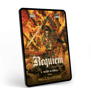 Requiem 9: The City of Pirates displayed on a tablet