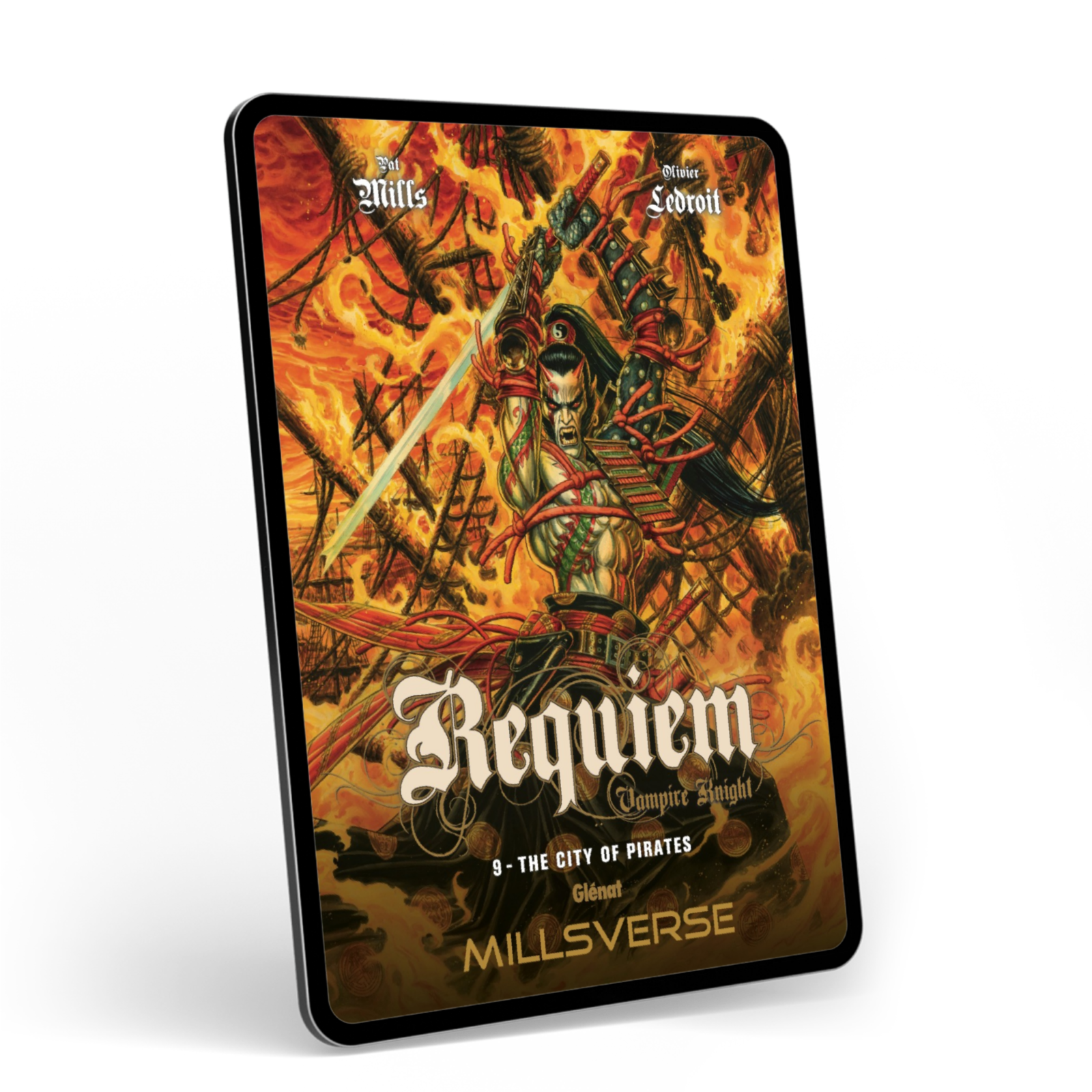 Requiem 9: The City of Pirates displayed on a tablet