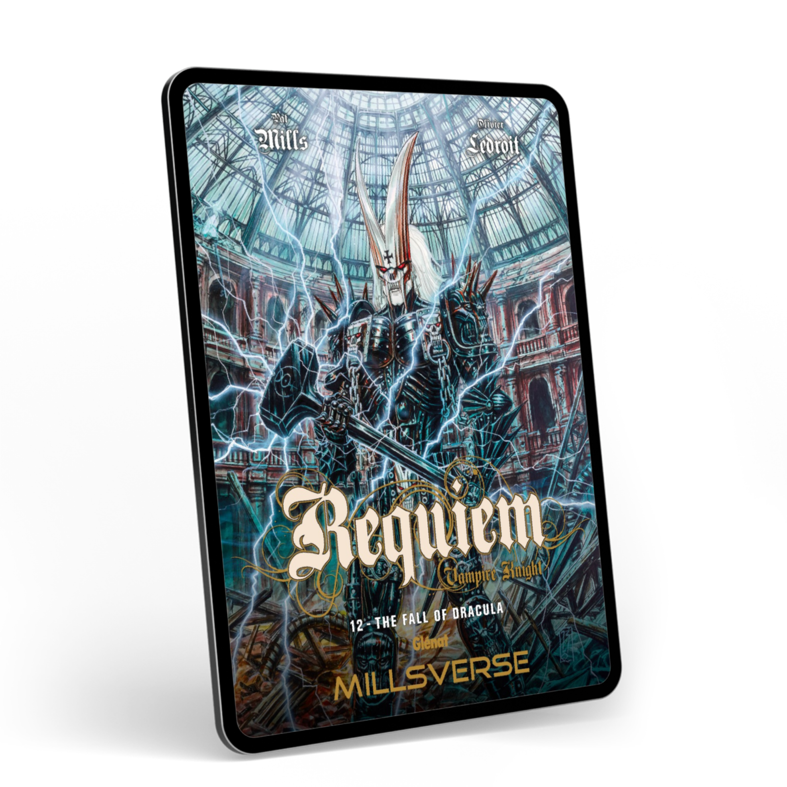 Requiem 12: The Fall of Dracula displayed on a tablet