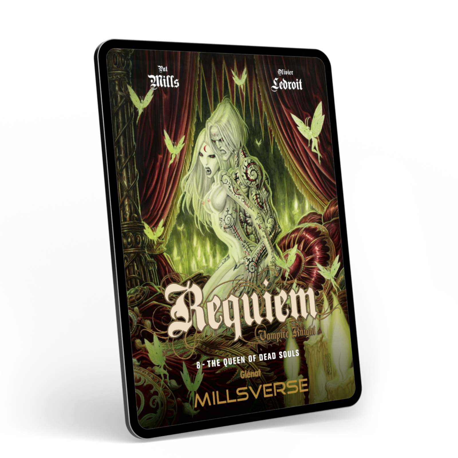 Requiem 8: The Queen of Dead Souls displayed on a tablet